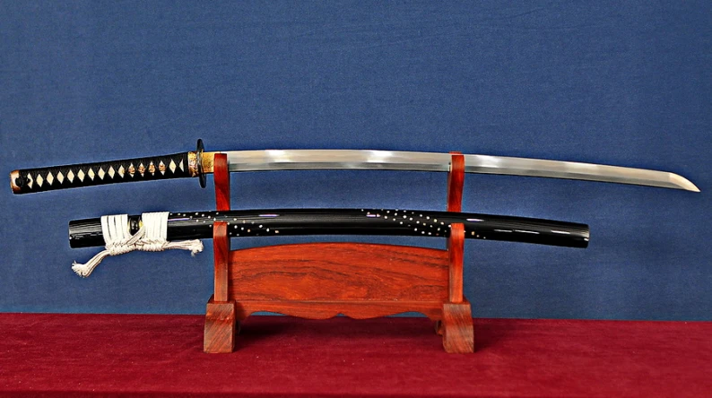 Folded Laminated Steel Real Hamon Honsanmai Mon Katana Sashikomi Polished 1 0