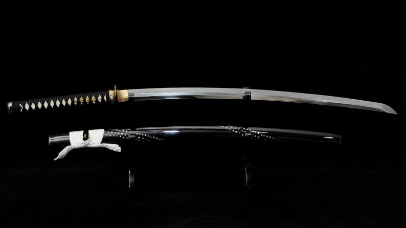 Folded Laminated Steel Real Hamon Honsanmai Mon Katana Hadori Polished 4 00_2