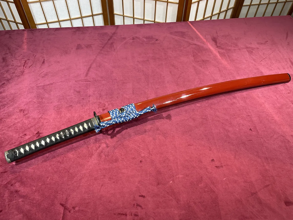 Basic Full Harden Red Musashi Katana