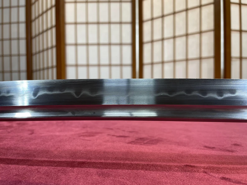 Mono Steel Real Hamon Kikka Sukashi Gunome Hamon 12 17