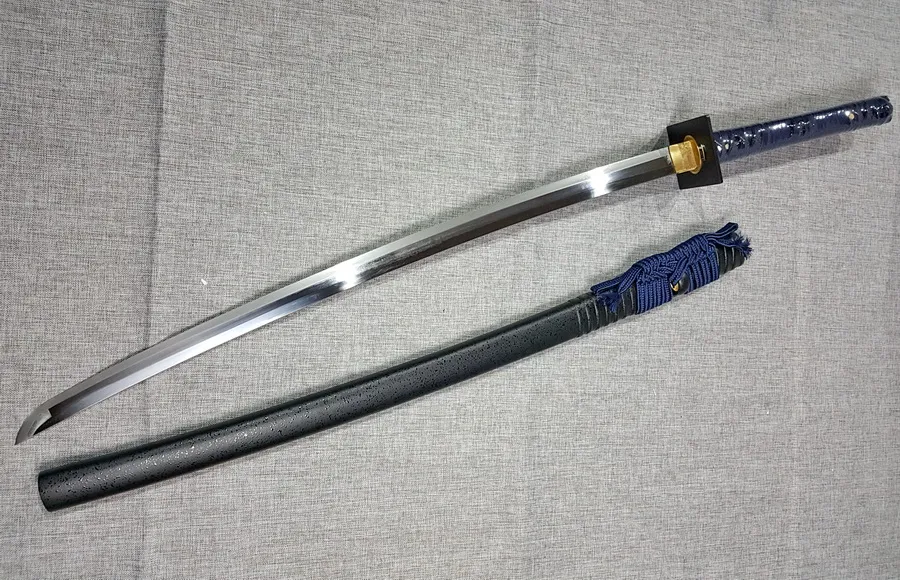 Premium Full Harden Blue Hira Kakugata Katana