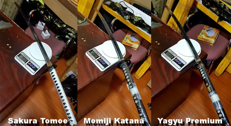 3 Kategori Katana Menurut  Balance & Feel nya 